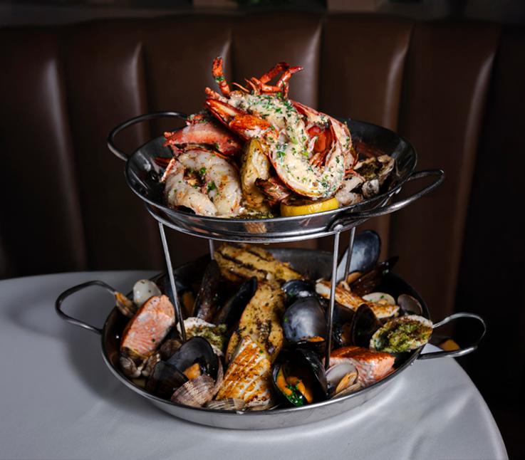 Seafood tower.